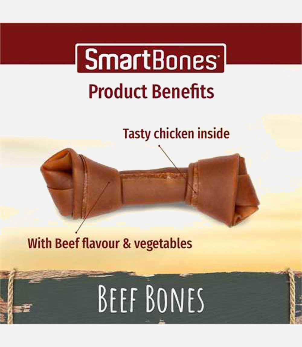 SmartBones Chews Beef Flavour Dog Treats - Nest Pets