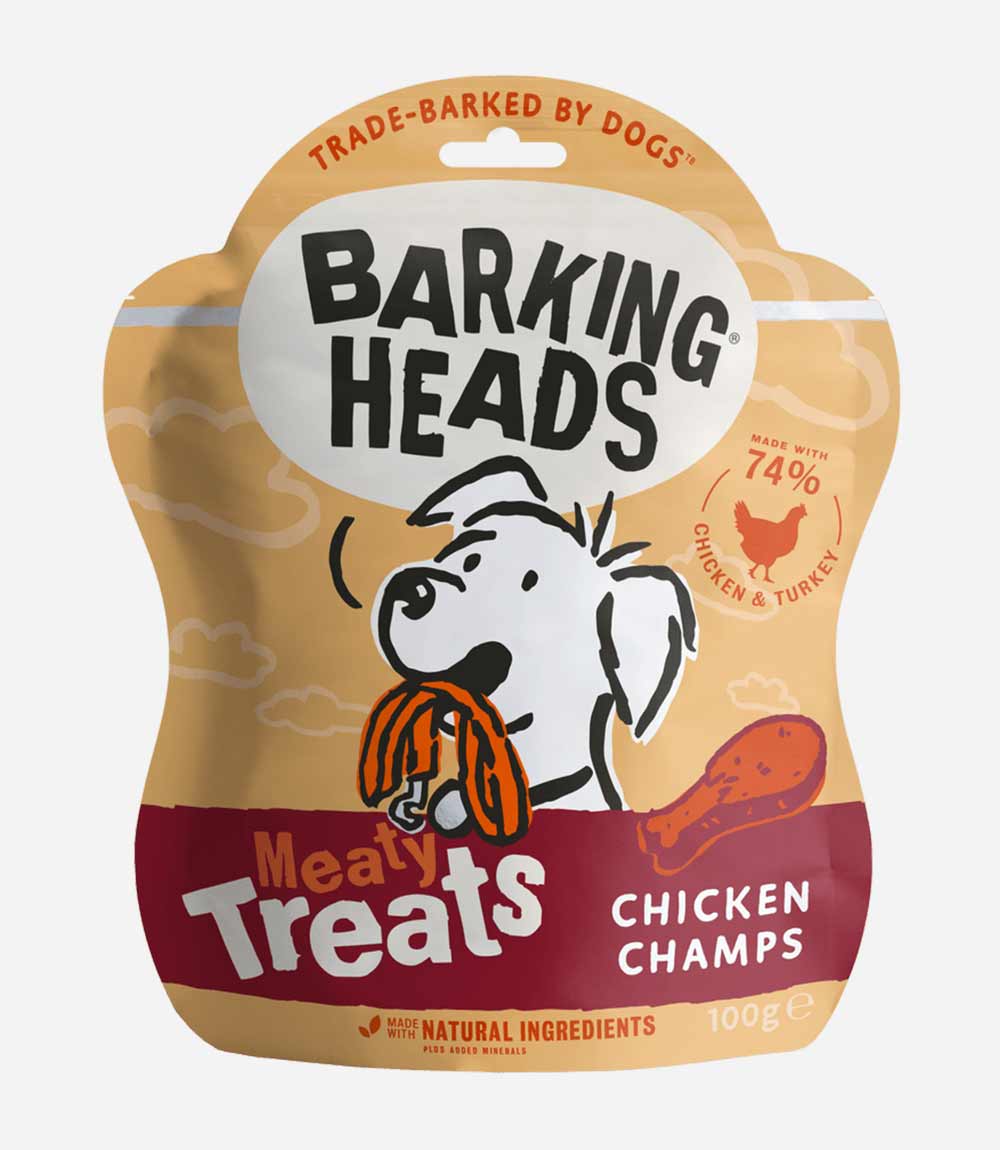 Barking Heads Meaty Chicken Champs Dog Treats - 100g - Nest Pets