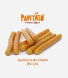 Benevo Pawtato Sticks Spinach & Kale Dog Treats - 120g - Nest Pets