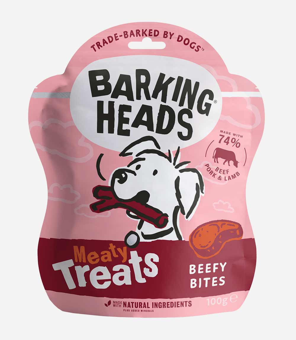 Barking Heads Meaty Beefy Bites Dog Treats - 100g - Nest Pets