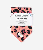 Hounds of Eden 'Blushing Leopard' - Pink Cotton Dog Bandana