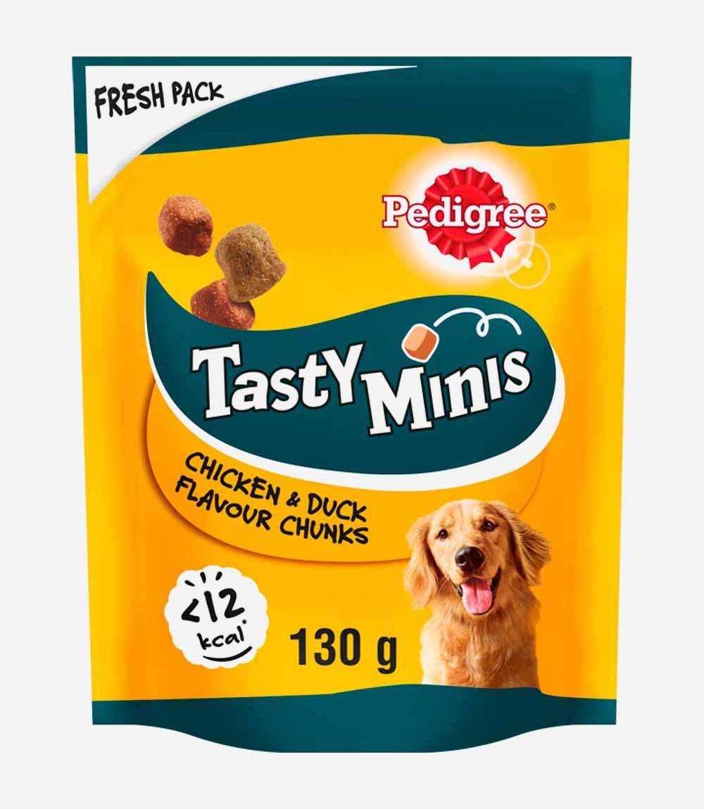 Pedigree Tasty Minis Dog Treats Chewy Cubes with Chicken & Duck - 130g - Nest Pets