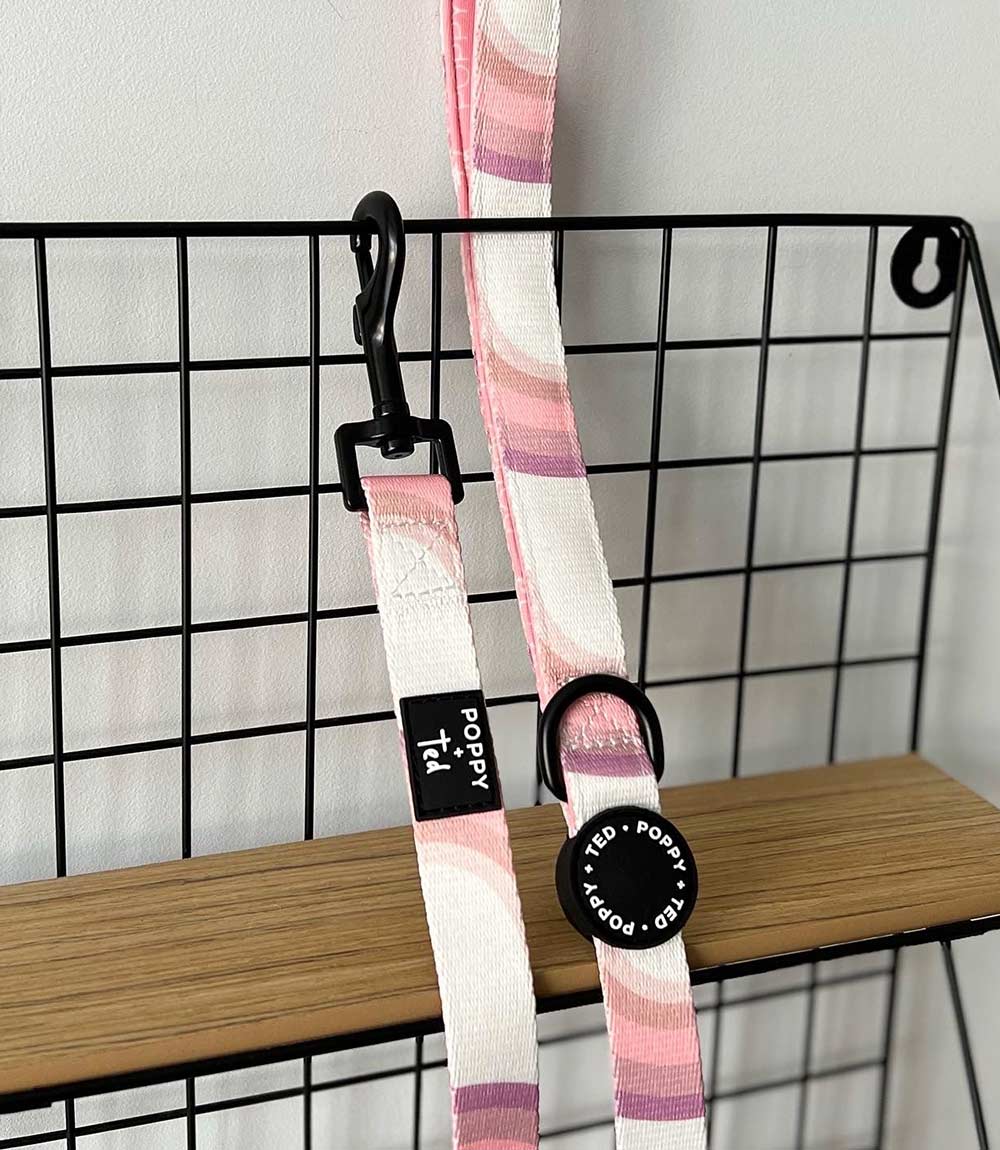 Poppy + Ted - Walk + Wear Pink Vibes Dog Lead - Nest Pets