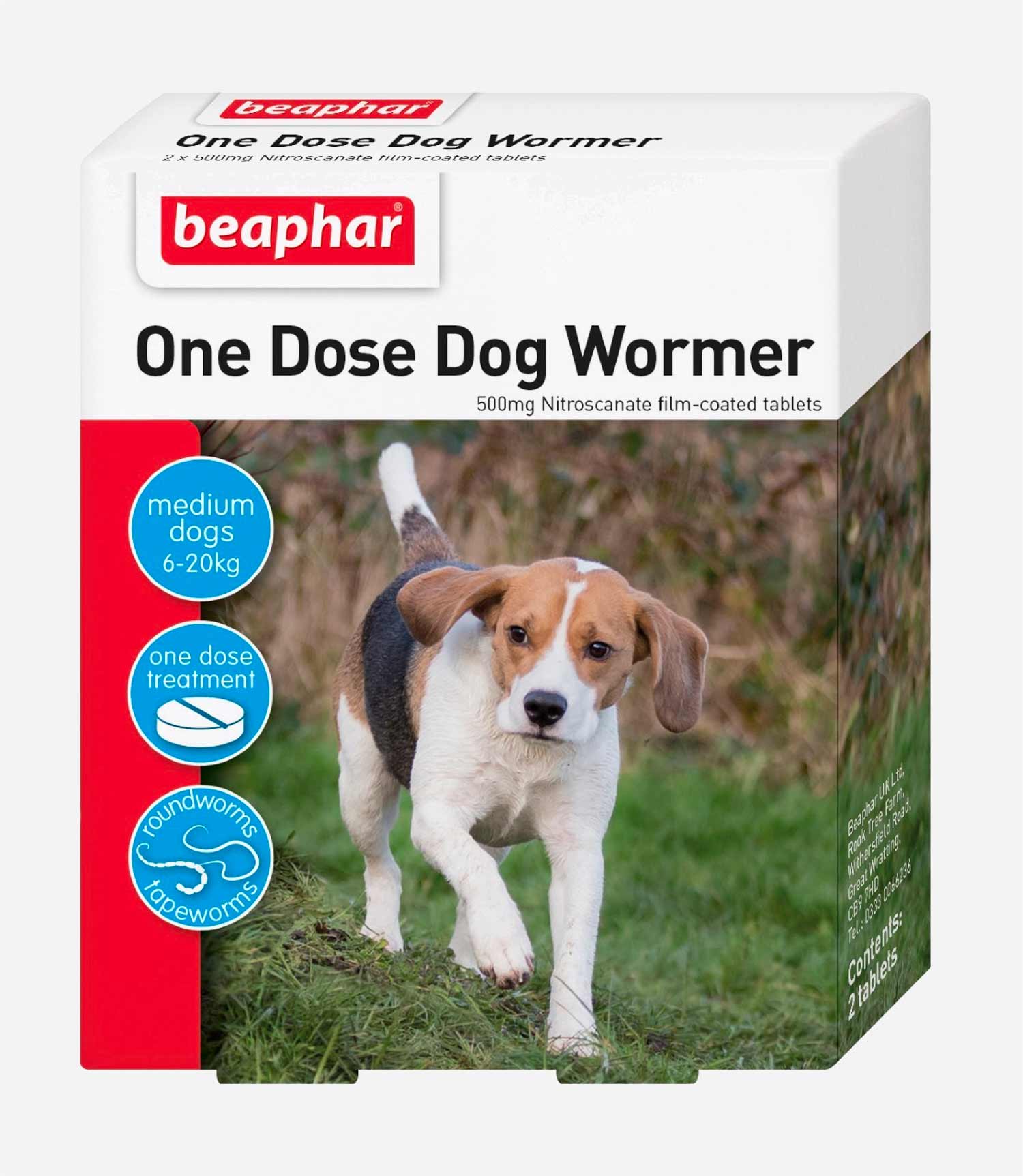 Beaphar One Dose Wormer Treatment for Dogs - Nest Pets