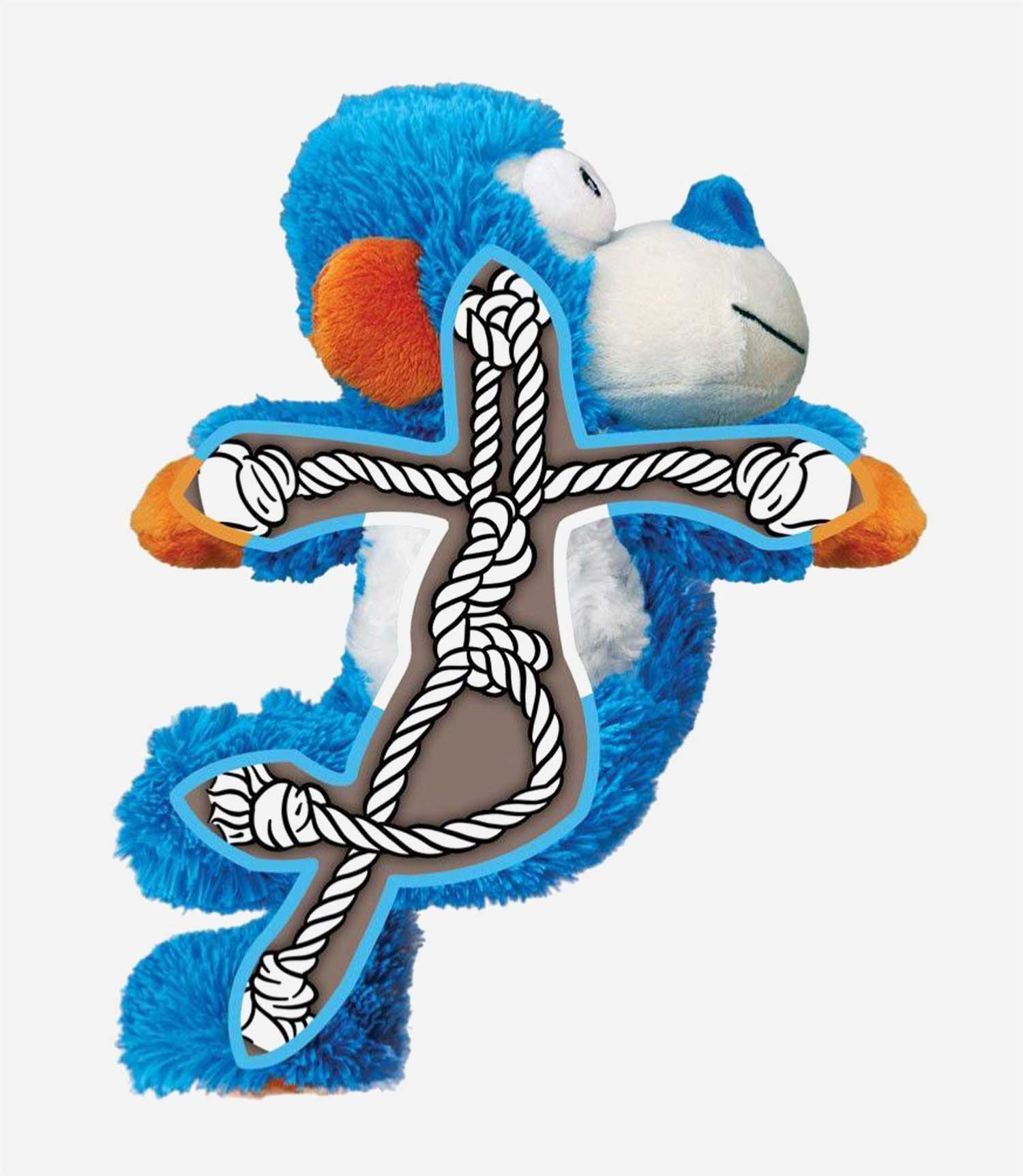 Kong Cross Knots Monkey Dog Toy - Nest Pets