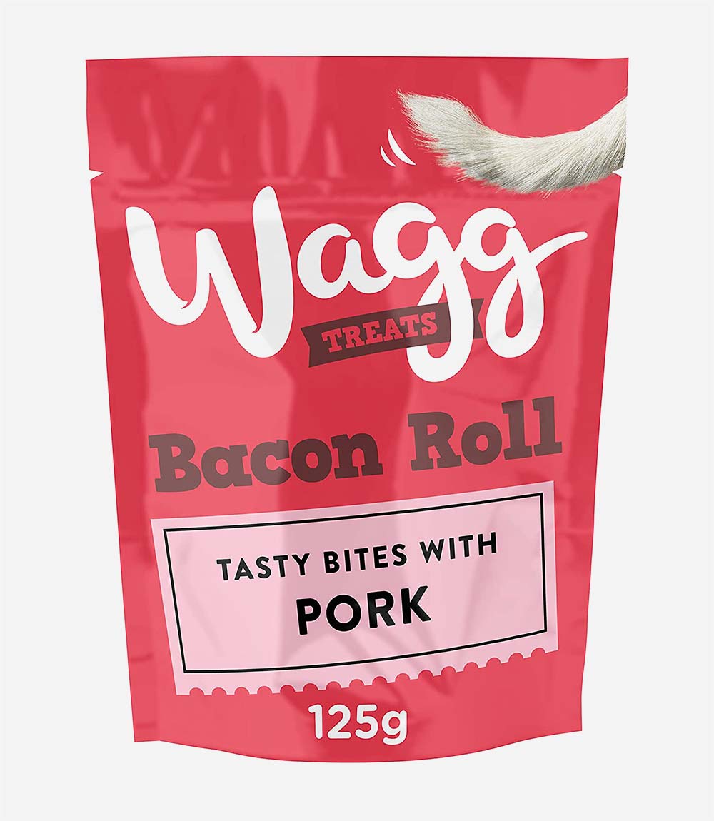 Wagg Bacon Roll Pork Dog Treats - 125g - Nest Pets