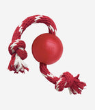 Kong Ball With Rope Dog Toy - Small