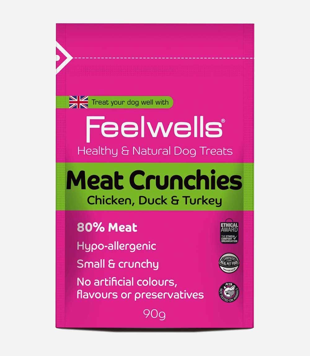 Feelwell Crunchies Meat Dog Treats - 90g - Nest Pets