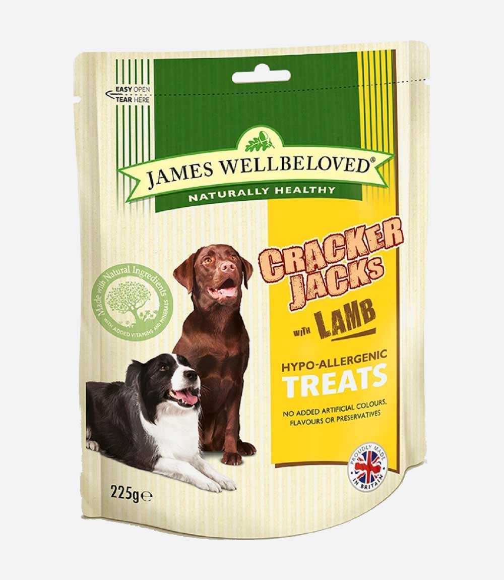 James Wellbeloved Crackerjack Lamb Dog Treats - 225g - Nest Pets