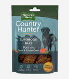 Country Hunter Superfood Bar Duck with Carrot & Pumpkin Seeds Dog Treats - 100g