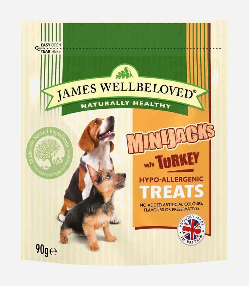 James Wellbeloved Dog Treats Minijacks Turkey Dog Treats - 90g - Nest Pets