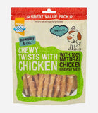 Good Boy Pawsley Chewy Twists Chicken Dog Treats - 320g - Nest Pets