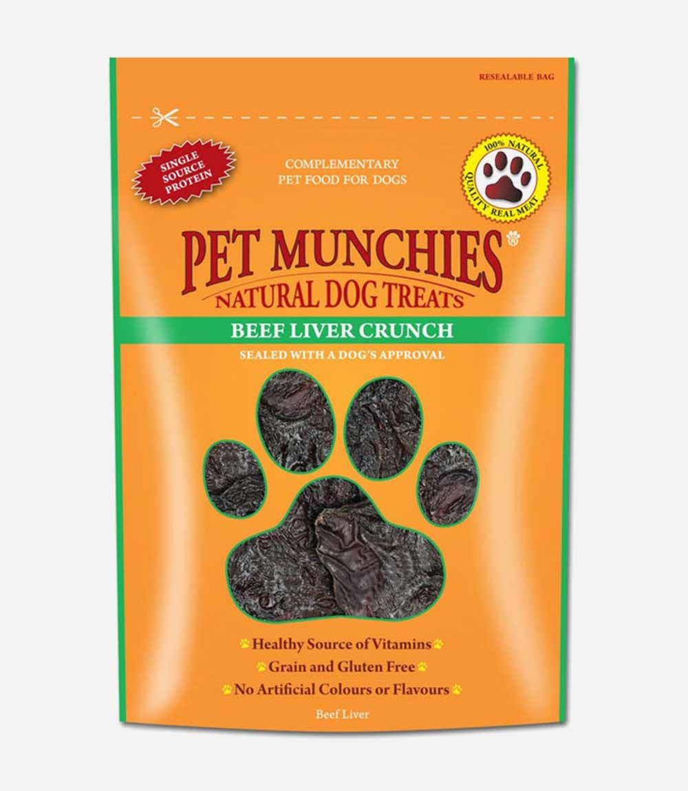 Pet Munchies Beef Liver Crunch Dog Treats - 90g - Nest Pets