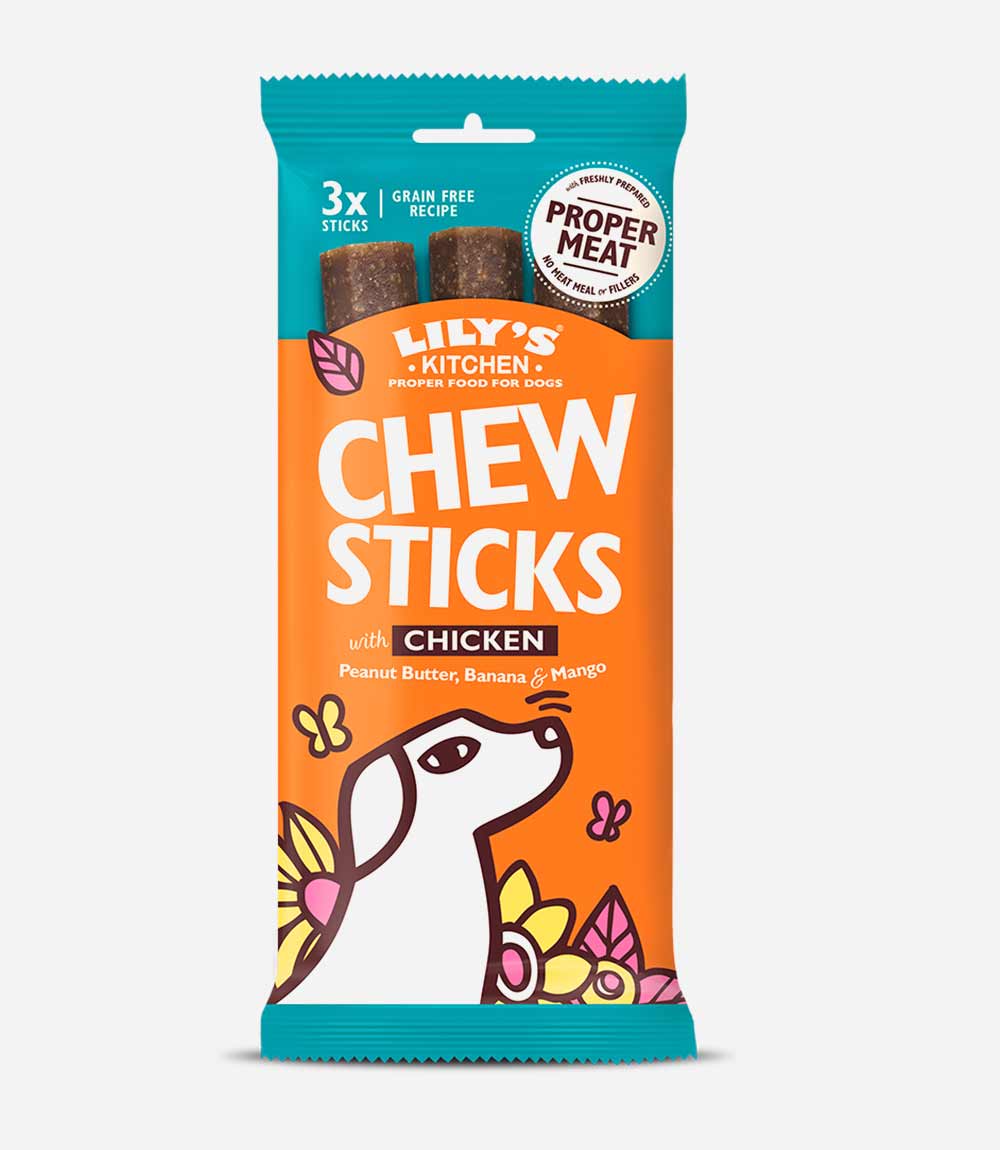 Lily's Kitchen Adult Dog Chew Sticks Chicken Dog Treats - 120g - Nest Pets