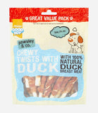 Good Boy Chewy Duck Twist Value Pack Dog Treats - 320g - Nest Pets