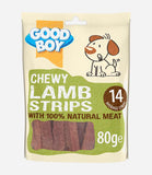 Good Boy Chewy Lamb Strips Dog Treats - 80g - Nest Pets