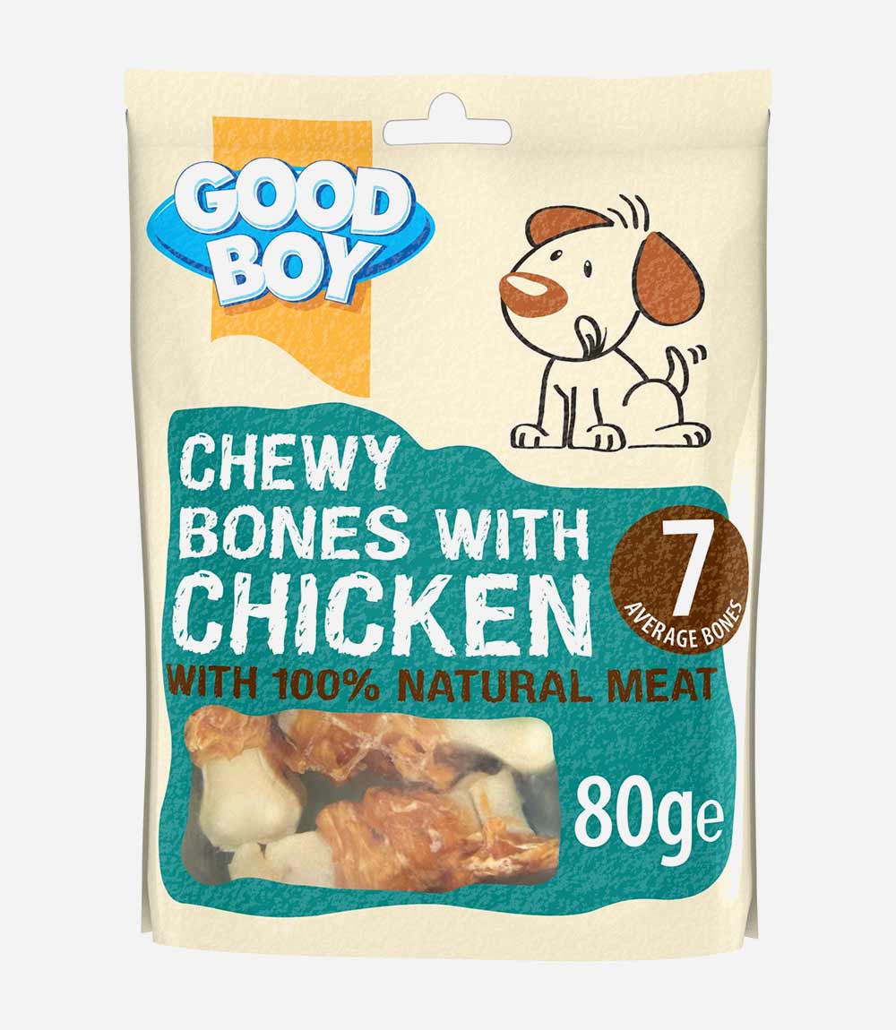Good Boy Chicken Chewy 7 Bones Dog Treats  - 80g - Nest Pets