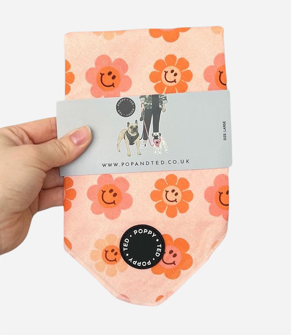 Poppy + Ted - Walk + Wear Flower Power Dog Bandana - Nest Pets